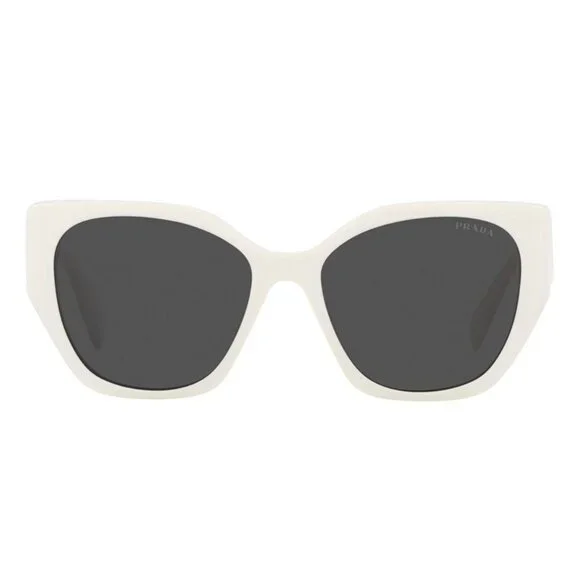NEW PRADA SQUARE PR19ZS 1425S0 SUNGLASSES PR 19ZS PRADA WHITE SPR 19Z EYEWEAR